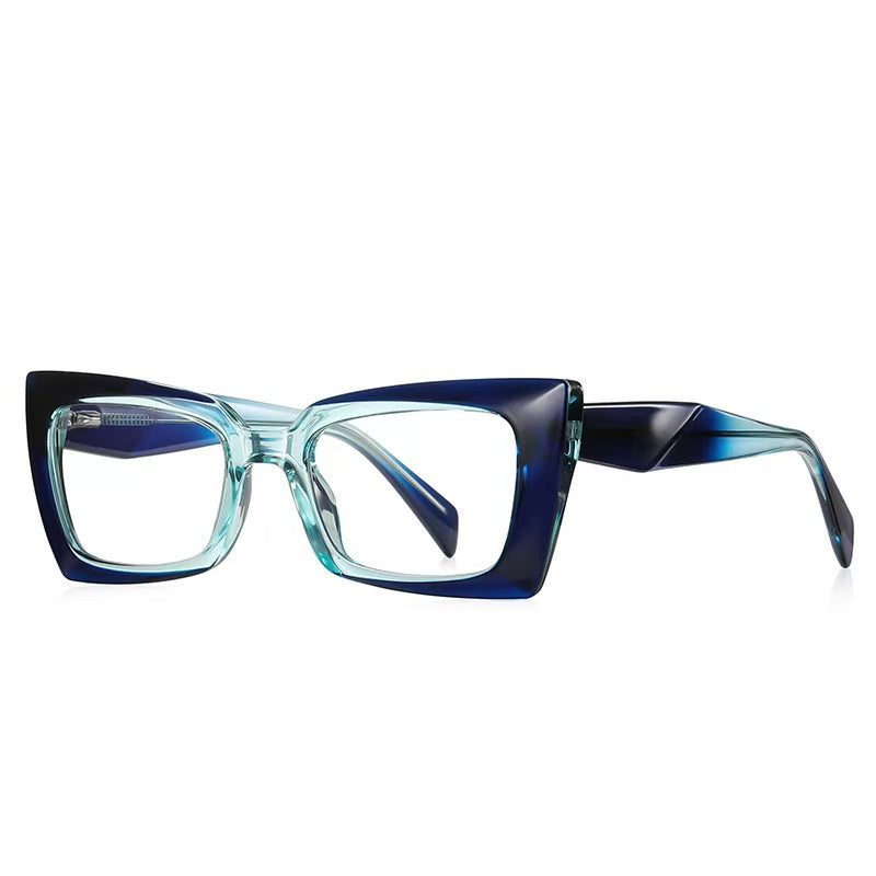 Violet Rectangle Eye Glasses