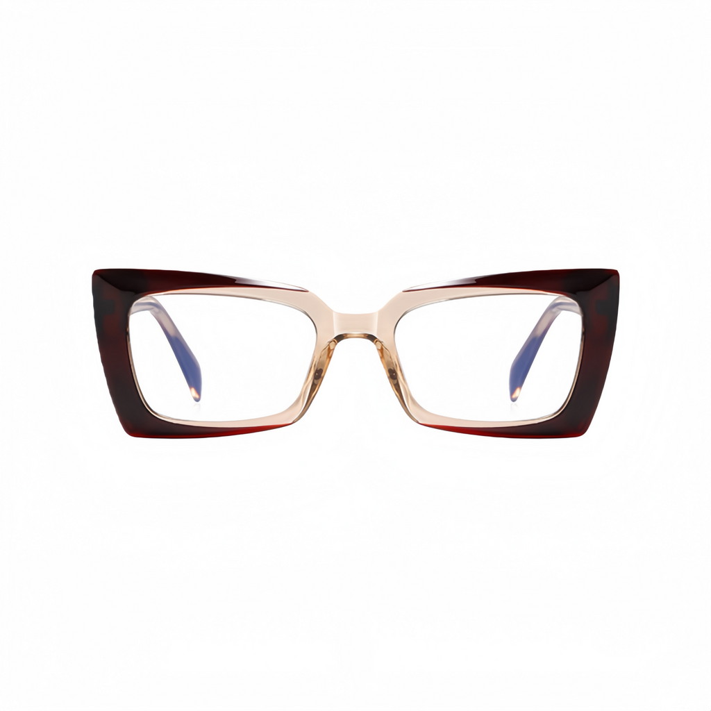 Violet Rectangle Eye Glasses