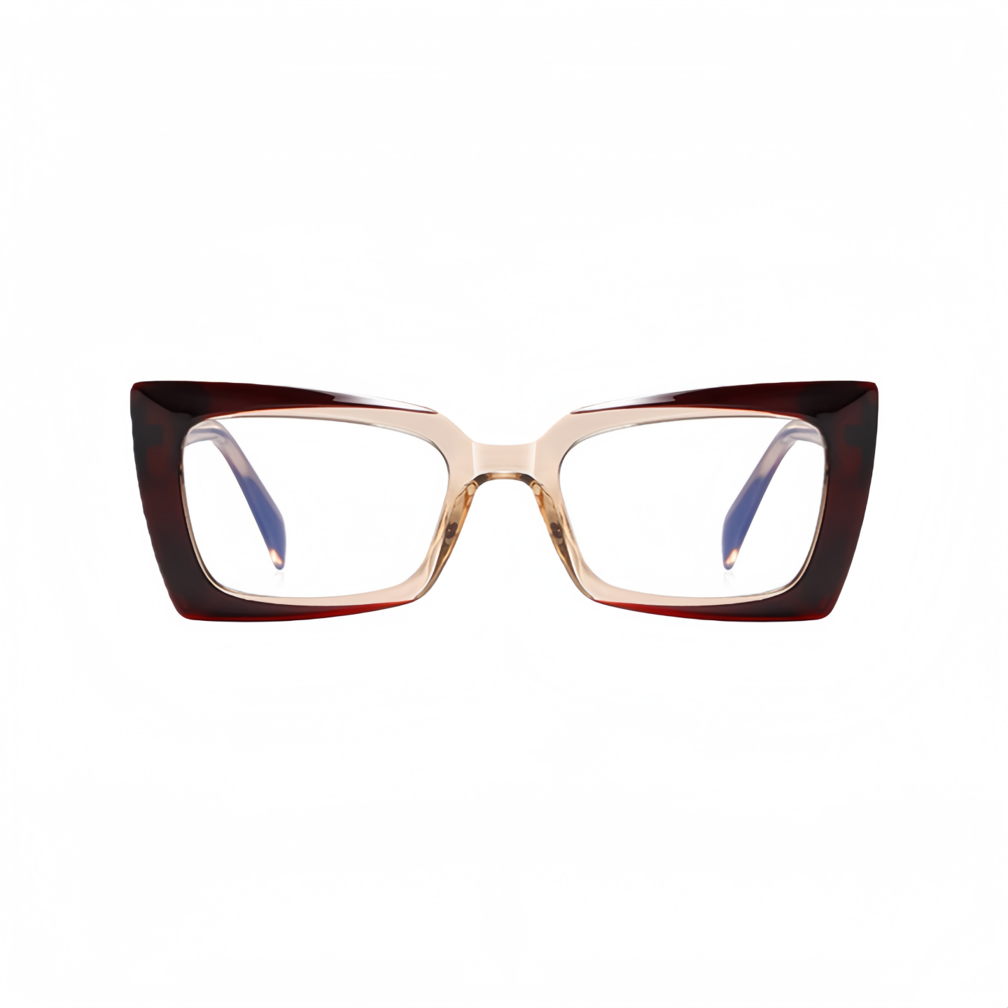 Violet Rectangle Eye Glasses
