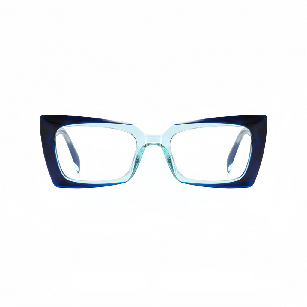 Violet Rectangle Eye Glasses